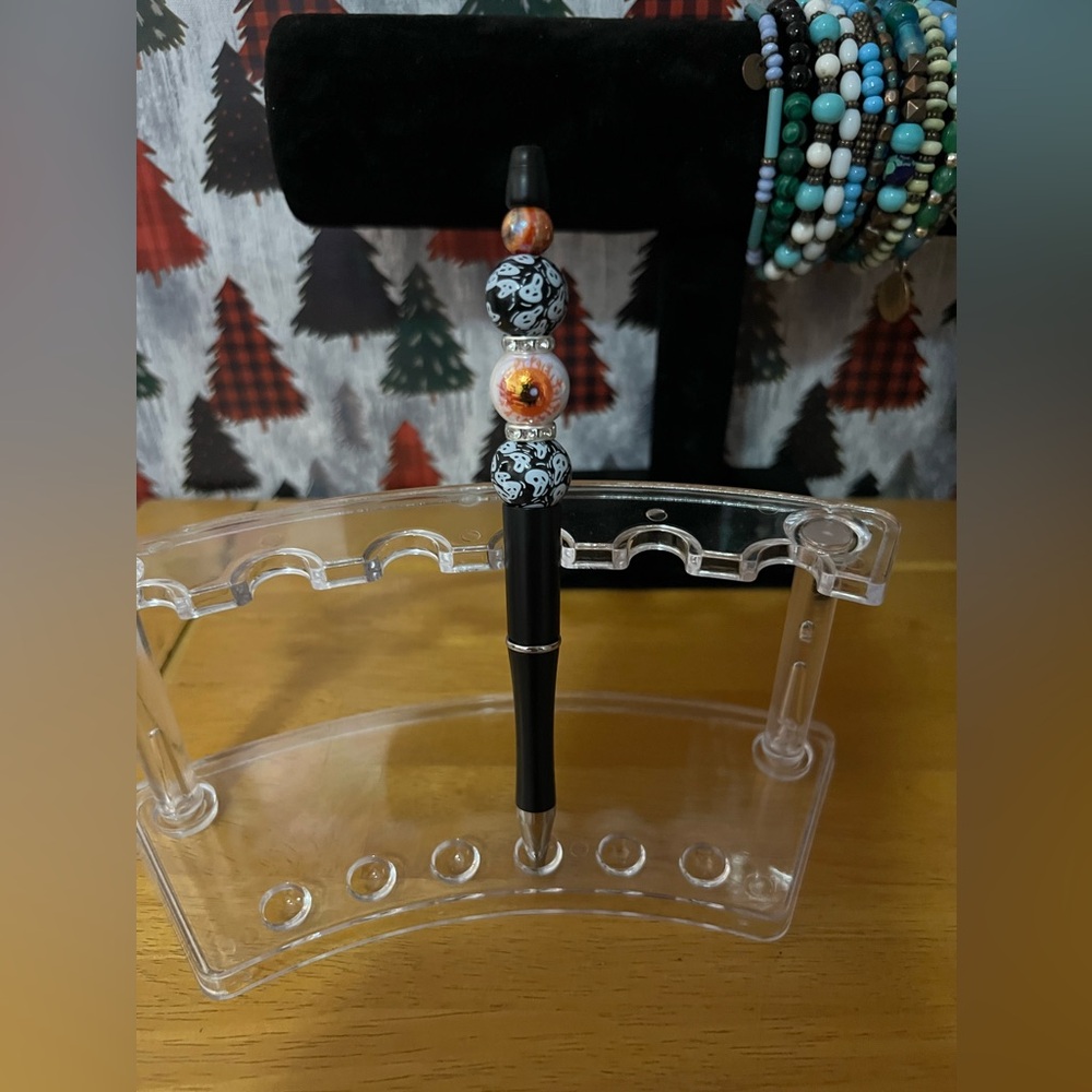 New Hand Beaded Spooky Eye Pen 🔥